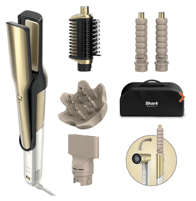 سشوار و حالت‌دهنده چندکاره موی شارک آمریکا Shark Glam Multistyler  HD6052SEU با عملکردی عالی
